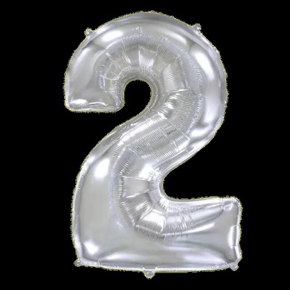 Цифра "2" Flexmetal 40" (102см) Срібло