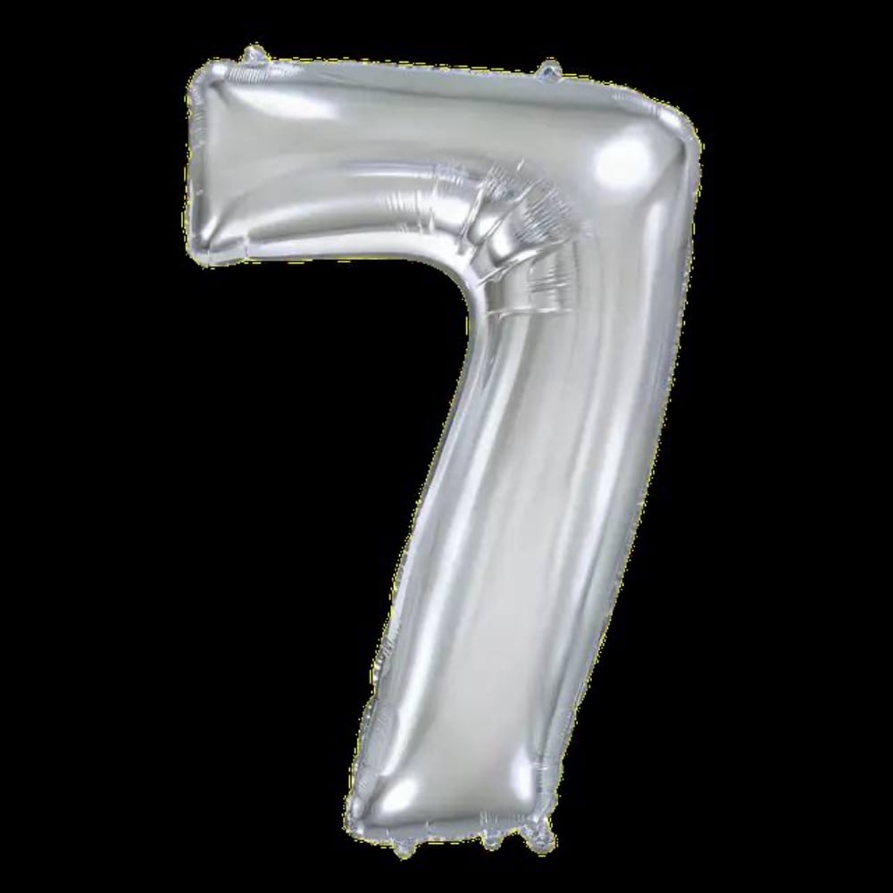Цифра "7" Flexmetal 40" (102см) Срібло