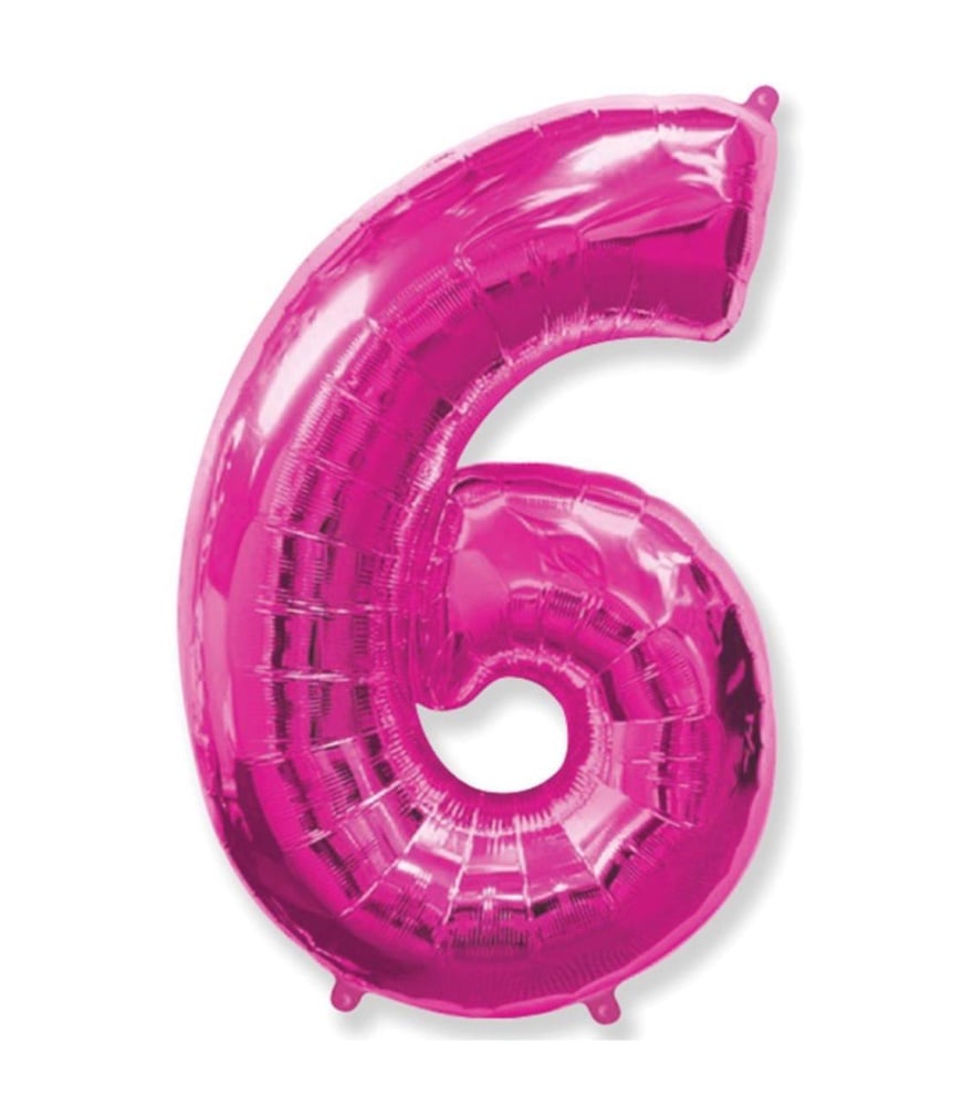 Цифра "6" Flexmetal 40" (102см) Фуксія