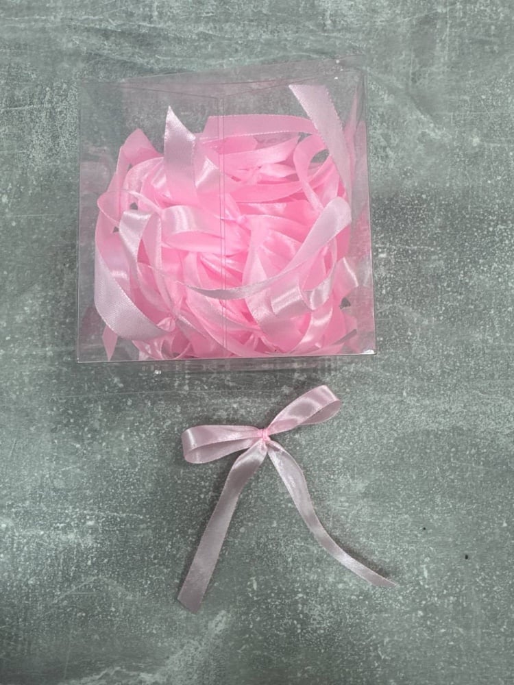 Бантики рожеві 12мм