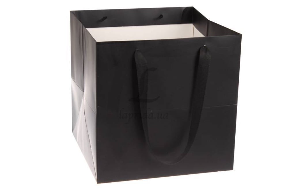 Пакет картонний Чорний 25*25*25