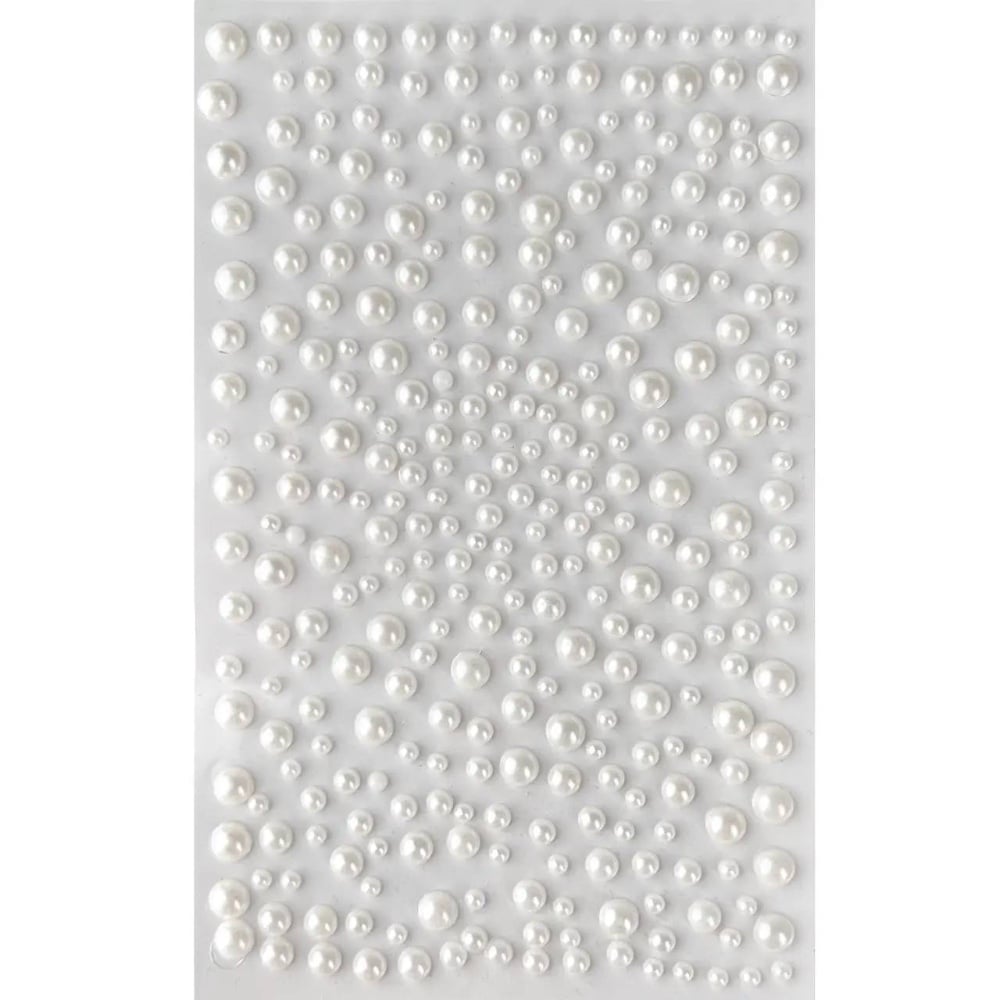 Напівперлини самоклеючі білі