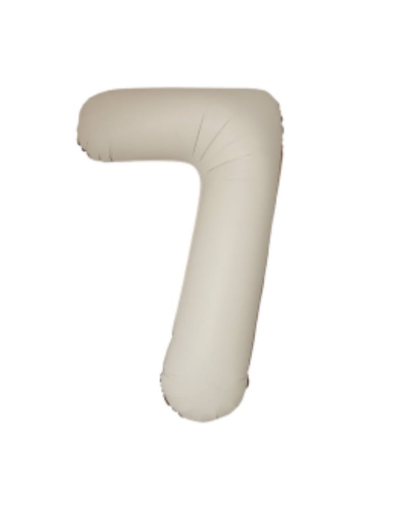 Цифра "7" Flexmetal 40" (102см) Сатин Кремова