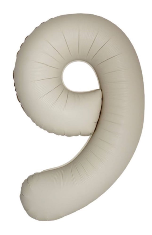 Цифра "9" Flexmetal 40" (102см) Сатин Кремова