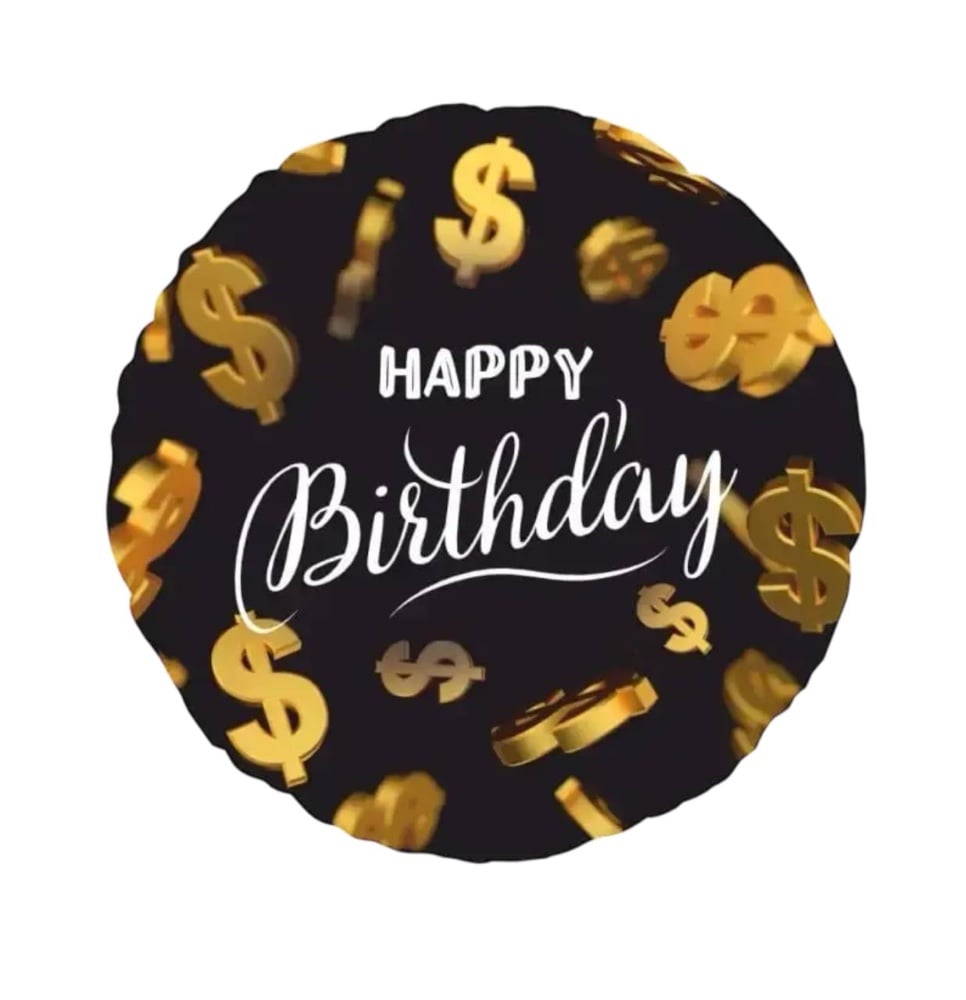 Коло 18" Happy  Birthday - долари