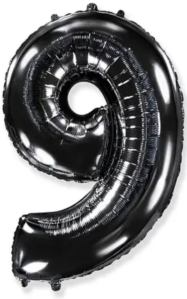 Цифра "9" Flexmetal 40' (102см) Чорна