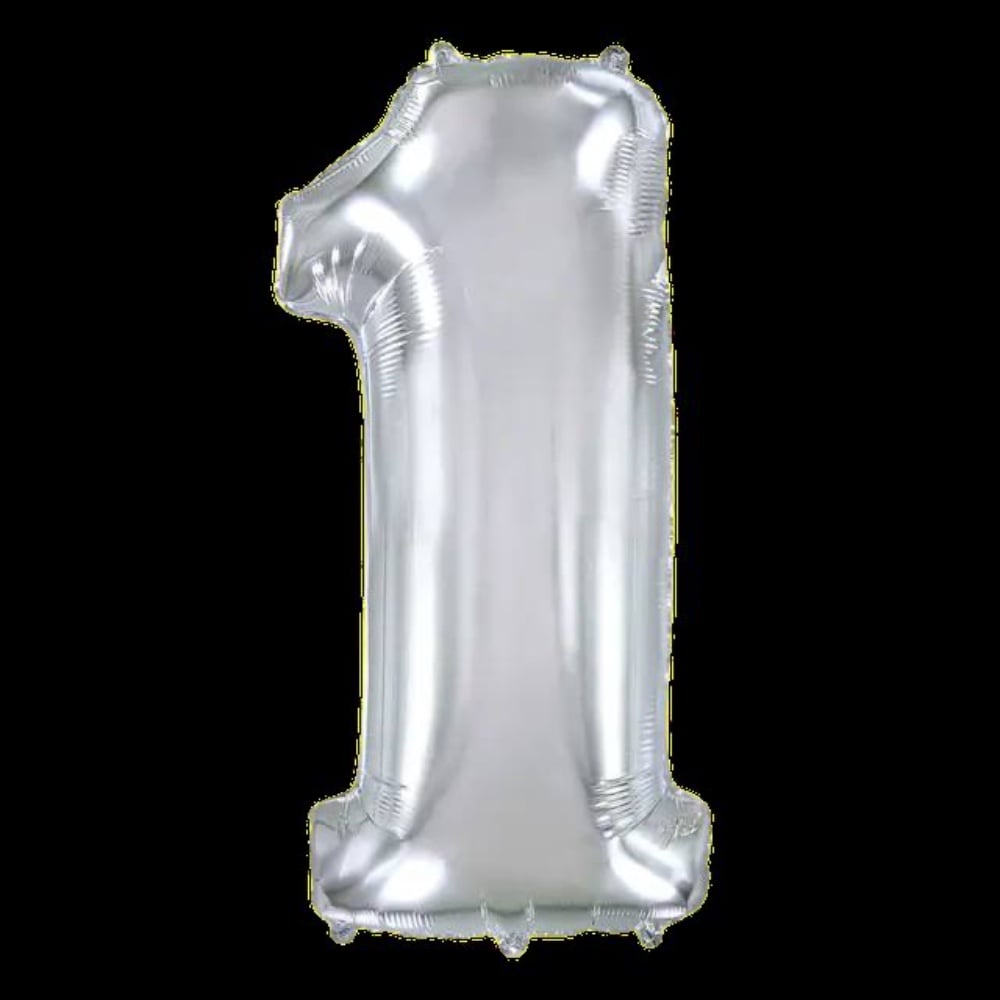Цифра "1" Flexmetal 40" (102см) Срібло