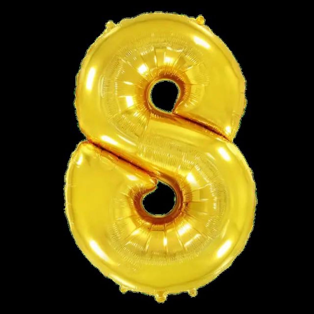 Цифра "8" Flexmetal 40" (102см) Золото