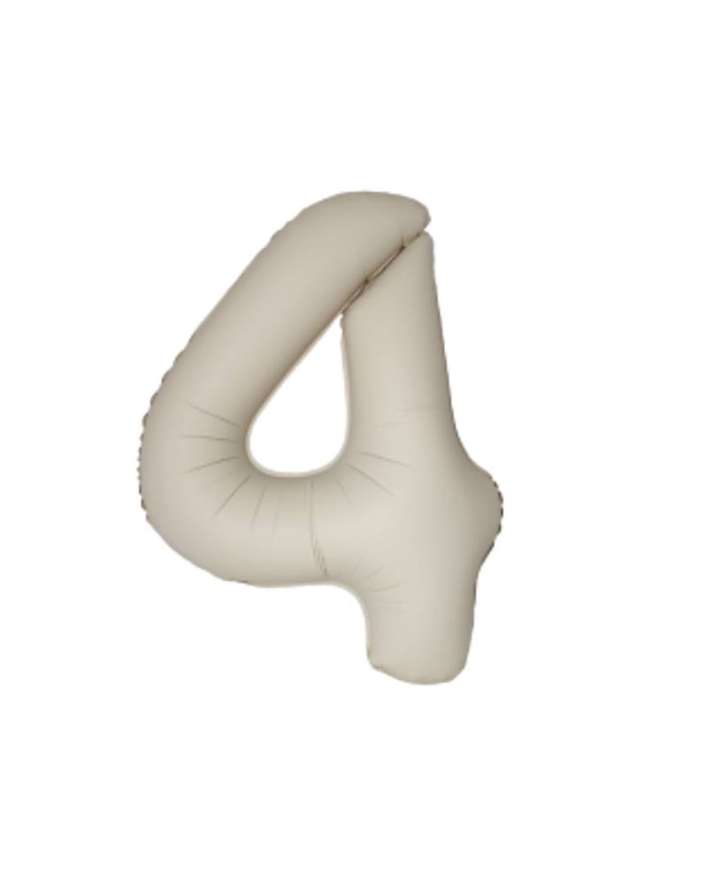 Цифра "4" Flexmetal 40"(102см) Сатин Кремовий