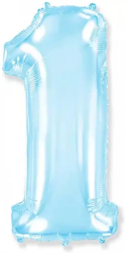Цифра "1" Fllexmetal 32" (81см) Блакитна