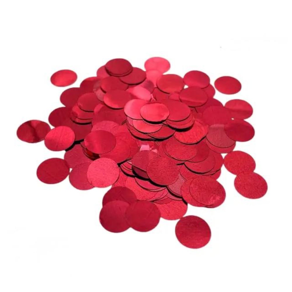 Конфеті Кола Червоні Металік 12мм