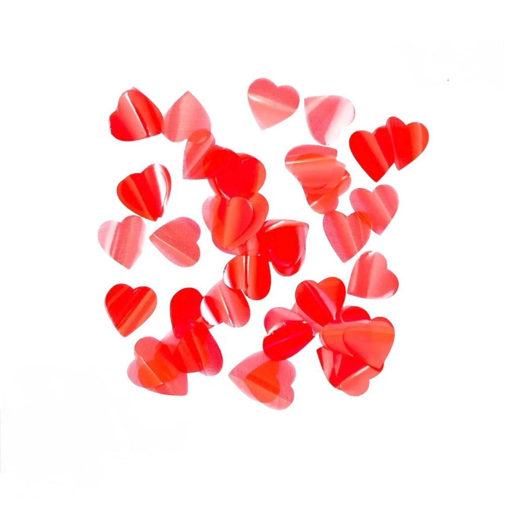 Конфеті серця червоні пастель