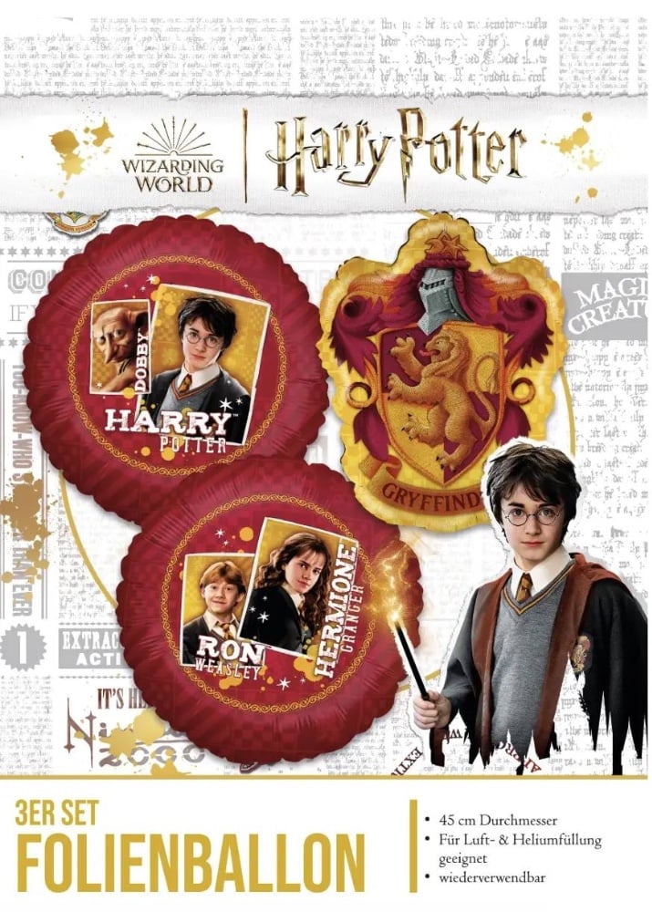 Набір кульок Гаррі Поттер Party Factory 3шт