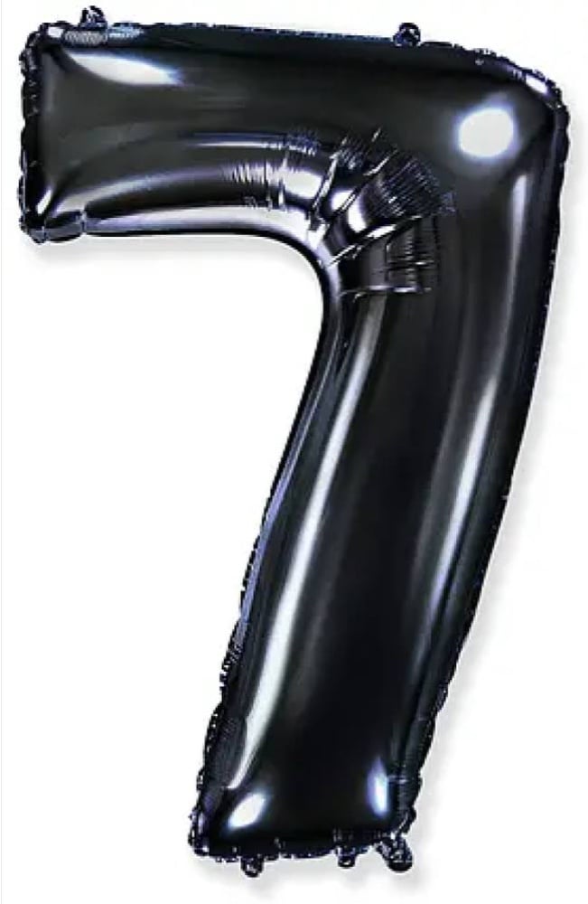 Цифра "7" Flexmetal 40" (102см) Чорна