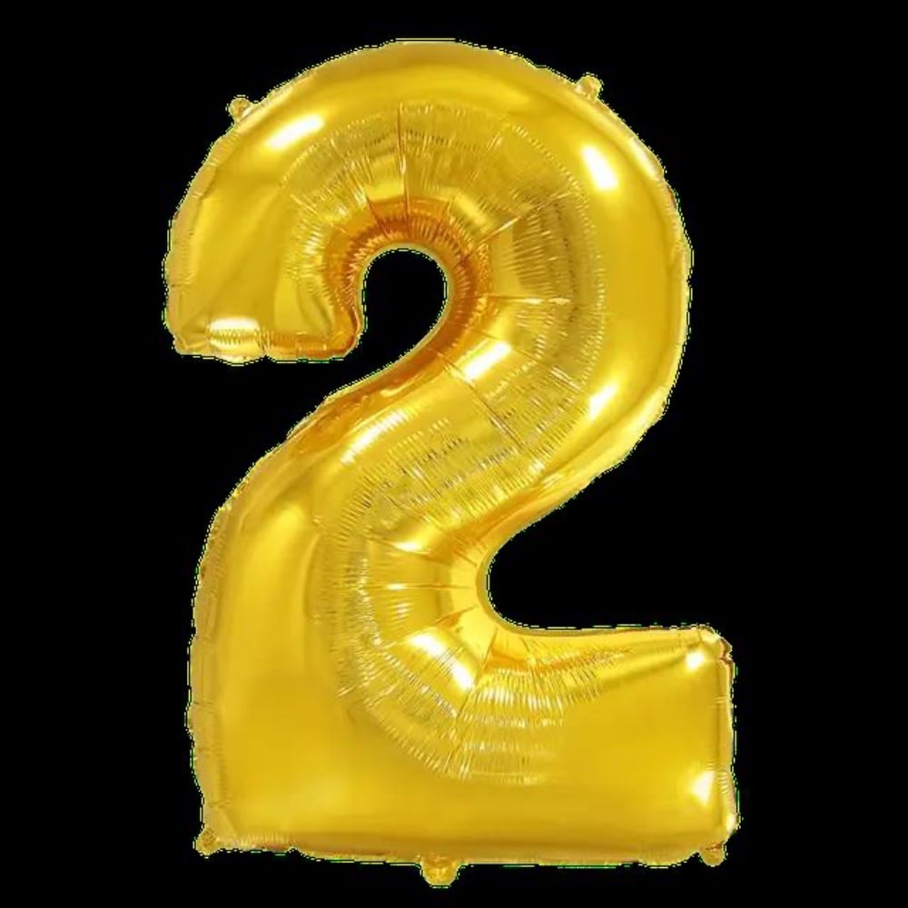 Цифра "2" Flexmetal 40" (102см) Золото
