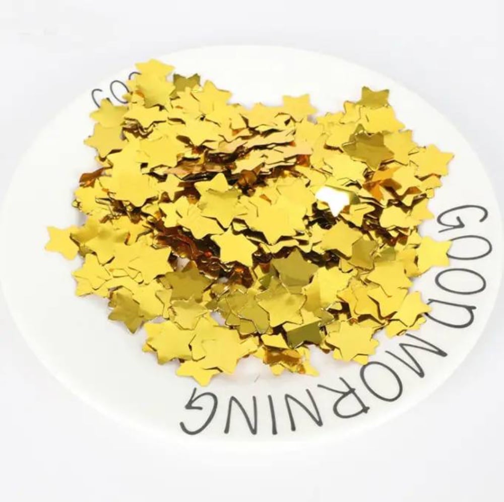 Конфеті Зірочки 20мм Золоті