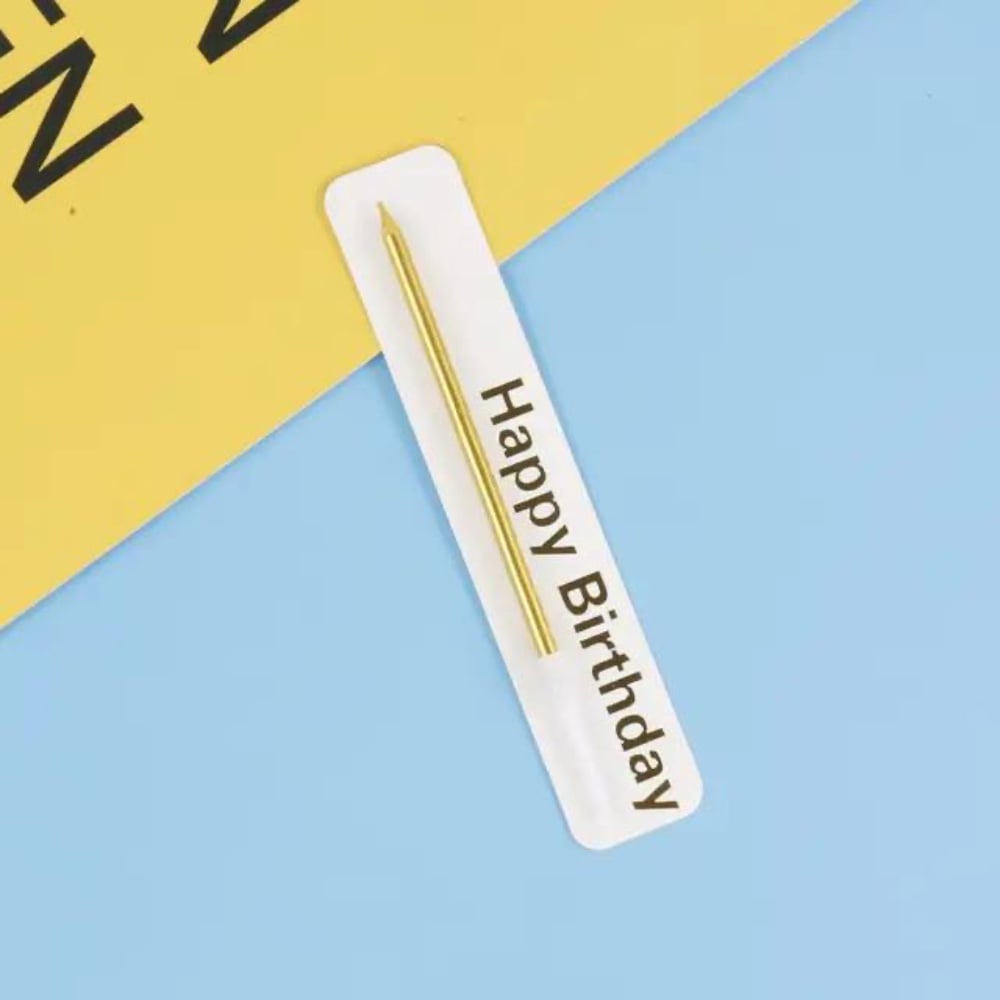 Свічка для бенто тортів золота