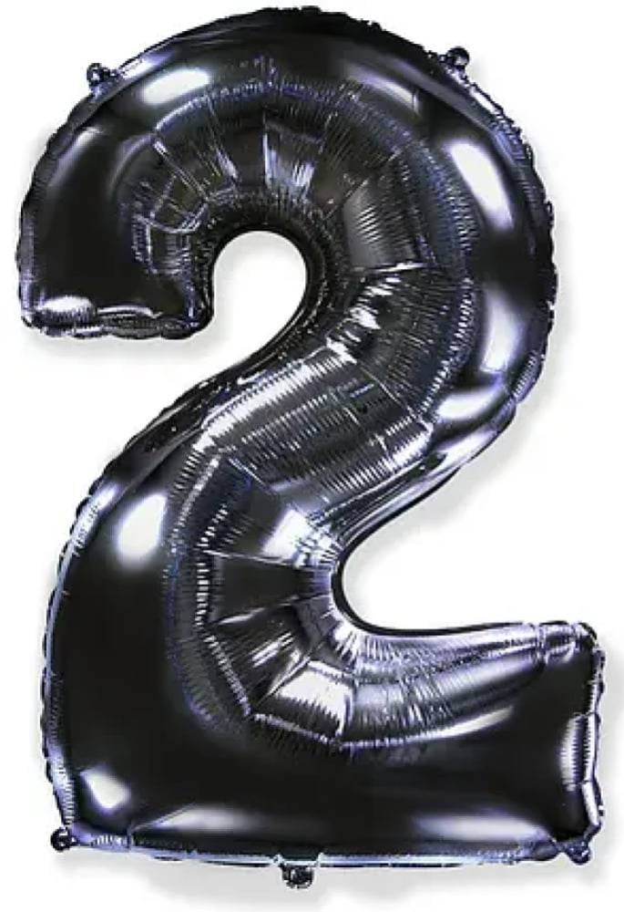 Цифра "2" Flexmetal 40" (102см) Чорна