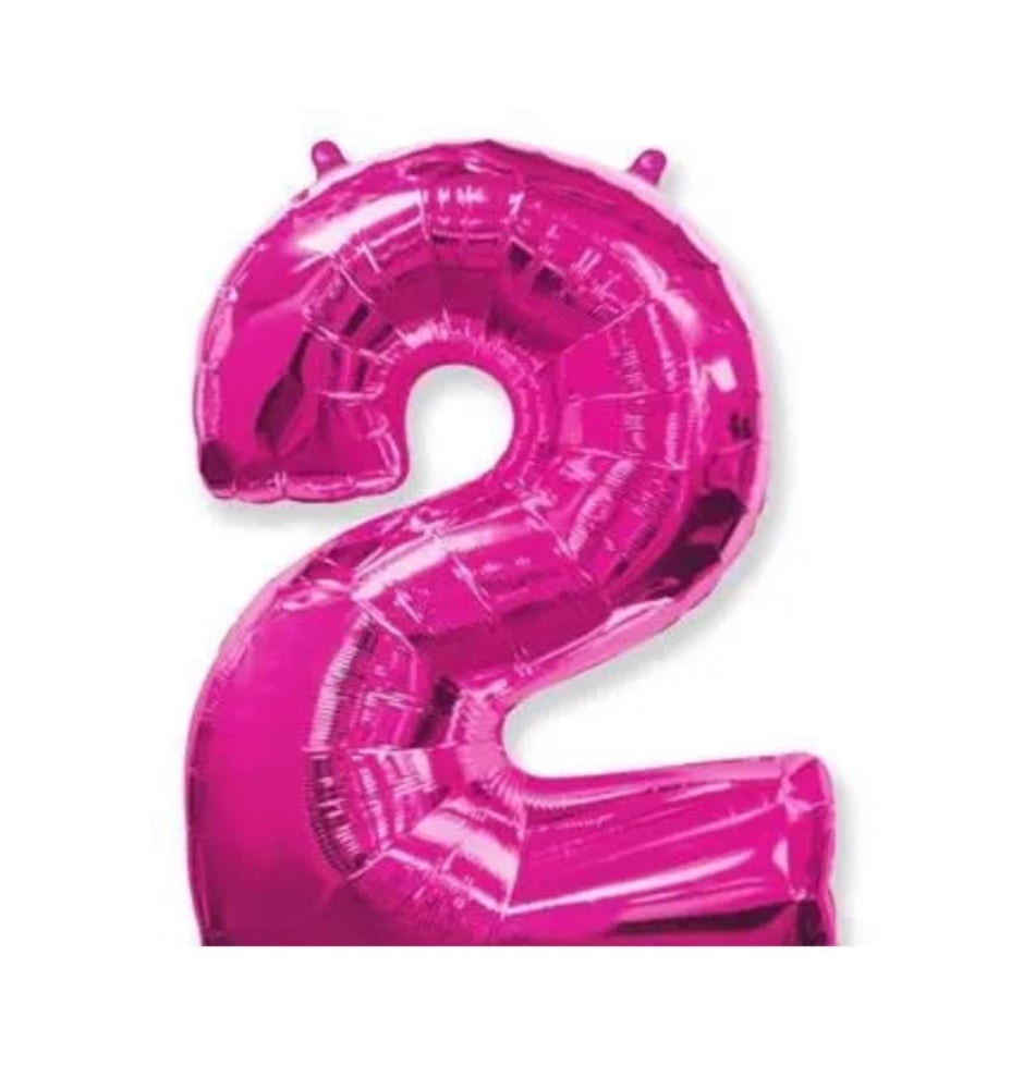 Цифра "2" Flexmetal 40" (102см) Фуксія