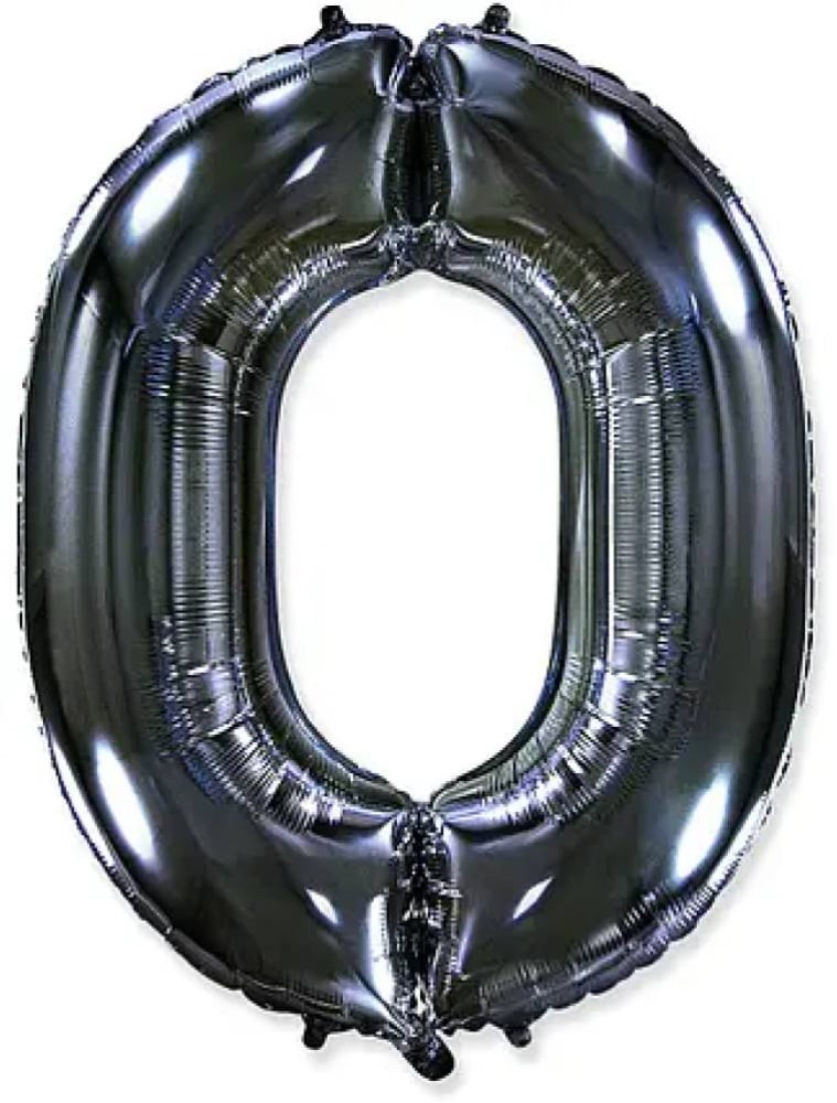 Цифра "0" Flexmetal 40" (102см) Чорна