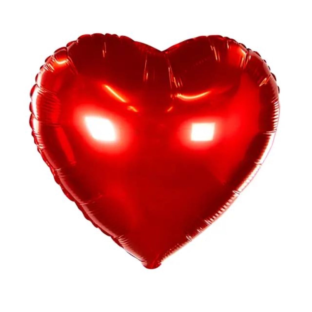 Серце 18" Металік Червоне Китай