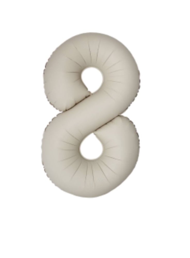 Цифра "8" Flexmetal 40" (102см) Сатин Кремова