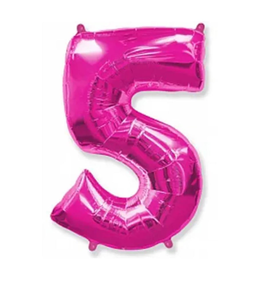 Цифра "5" Flexmetal 40" (102см) Фуксія