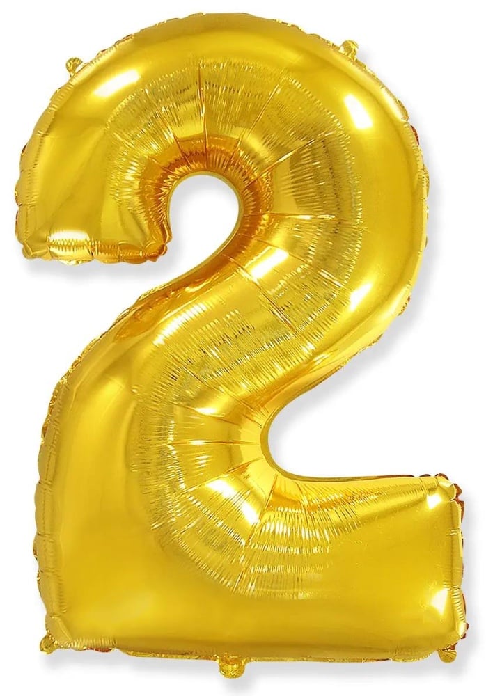 Цифра "2" Flexmetal 32" (81см) Золлото