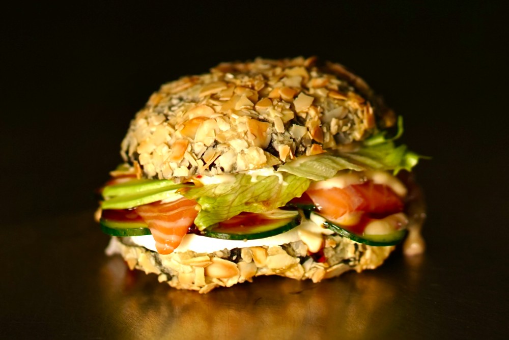 TB-01: Crunch Rice Burger “Salmon”