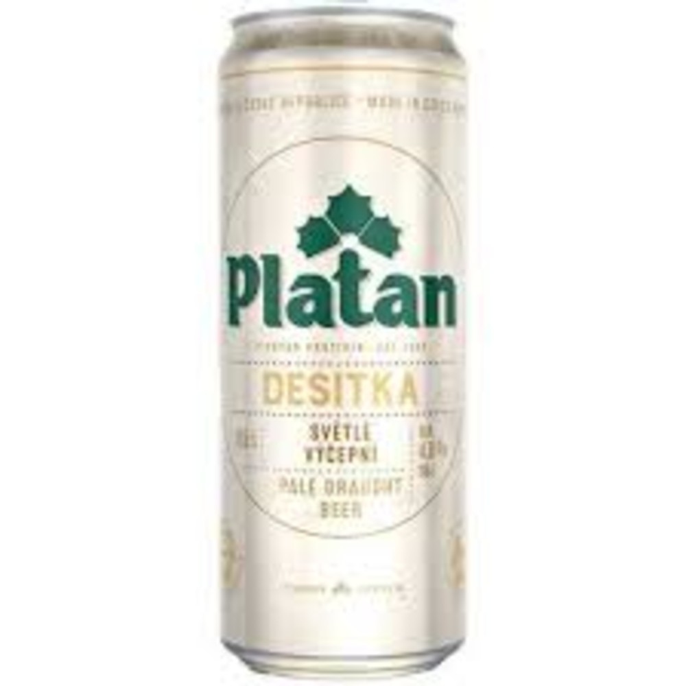 ПИВО PLATAN 10 СВІТЛЕ 0,5Л 4% Ж/Б (шт)