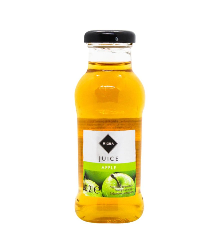 Сік яблучний 0,2л скло