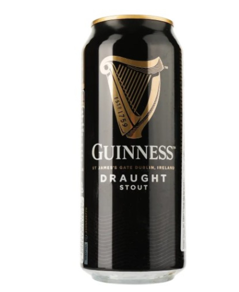 ПИВО GUINNESS DRAUGHT DEP CAN SK 0.44Л 4,2% Ж/Б СОЛОДОВЕ, ТЕМНЕ, ПАСТ. (шт)