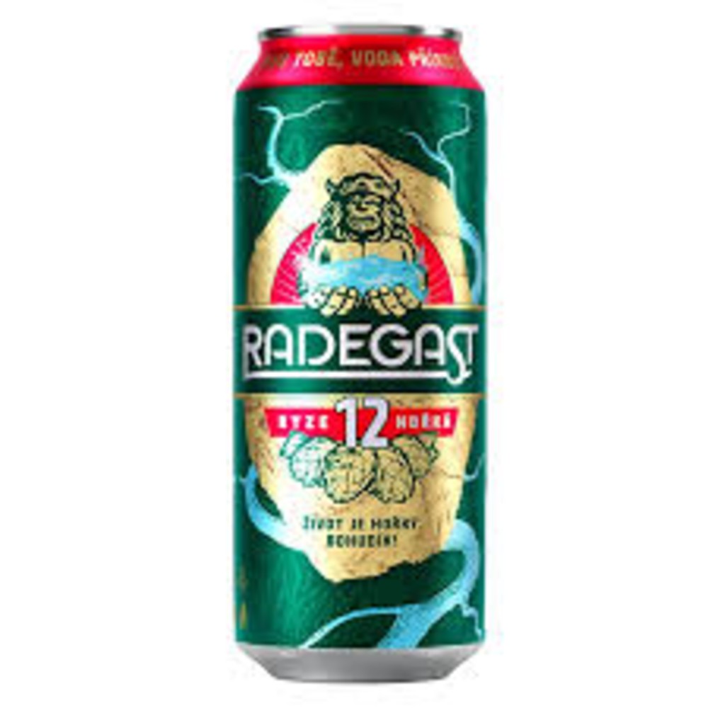 ПИВО RADEGAST RYZE HORKA 12 СВІТЛЕ 0,5Л 5,1% Ж/Б PL (шт)
