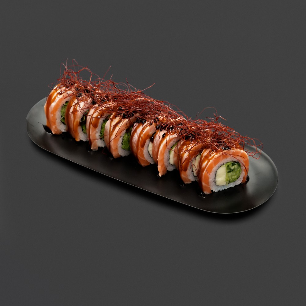Гриль рол з лососем 