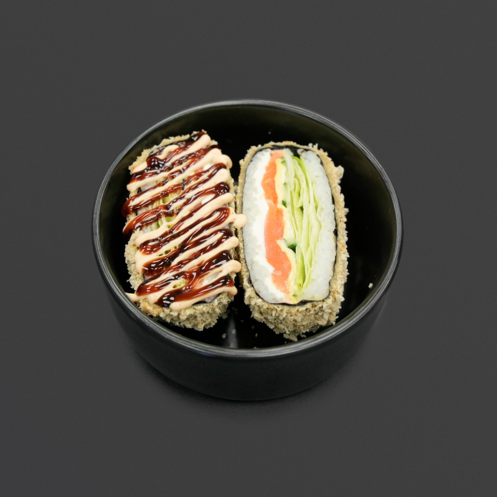 Суши бургер лосось