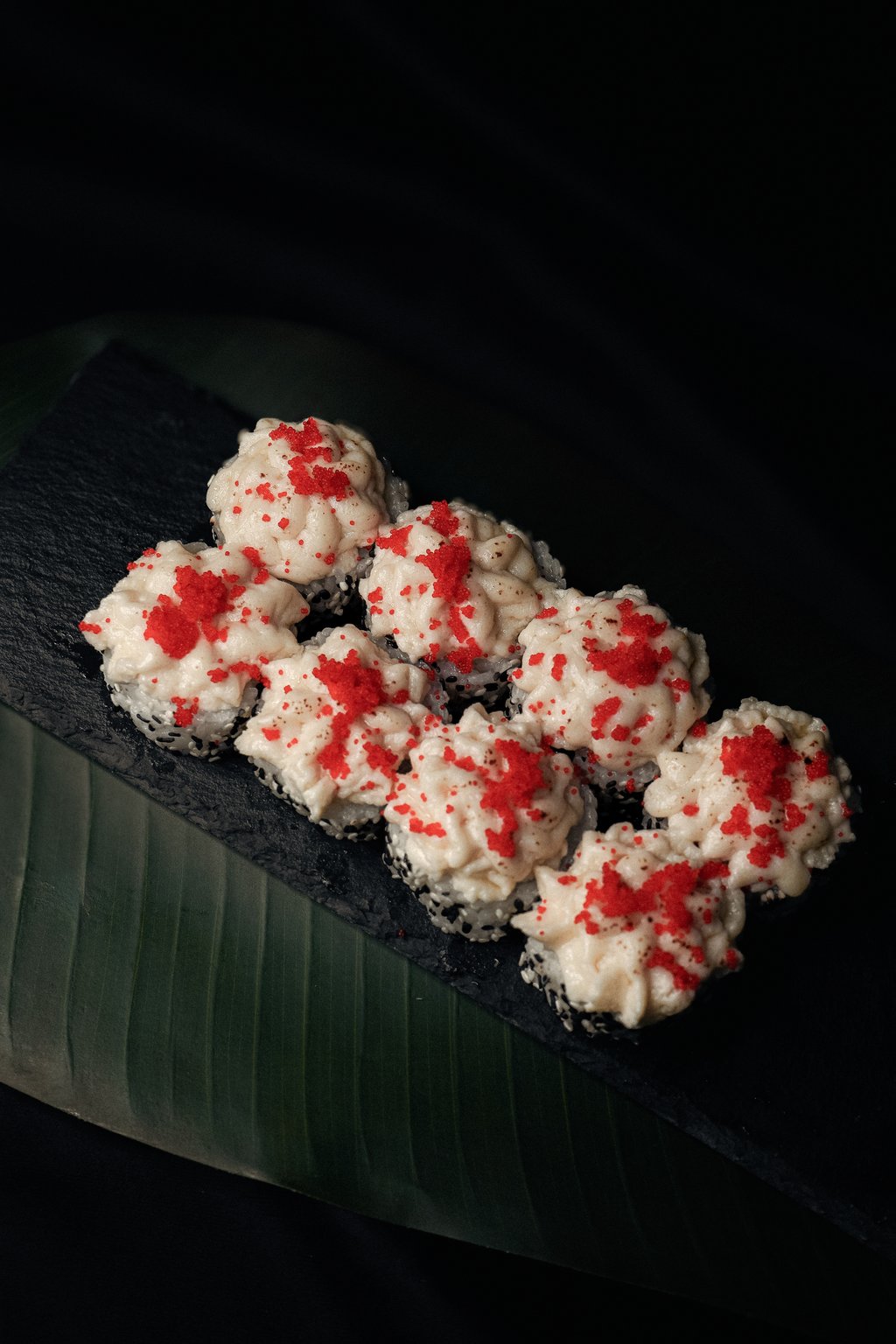 Запечений з Креветкою та Ікрою320г.