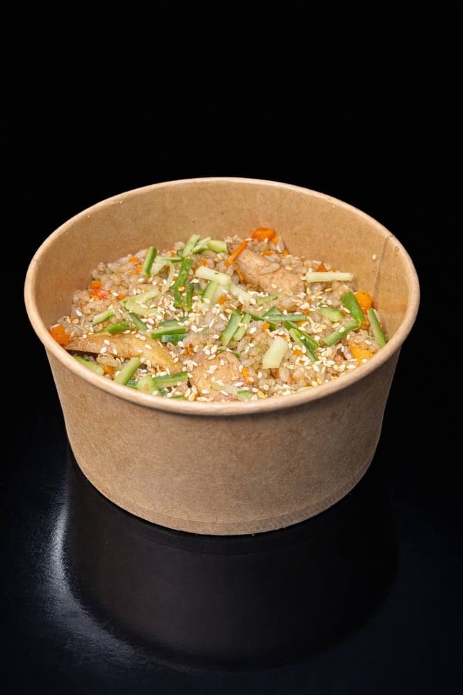 Смажений рис з куркою 