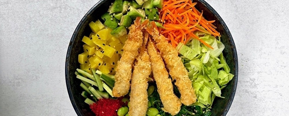 Poke se smazanou krevetou 410-450g