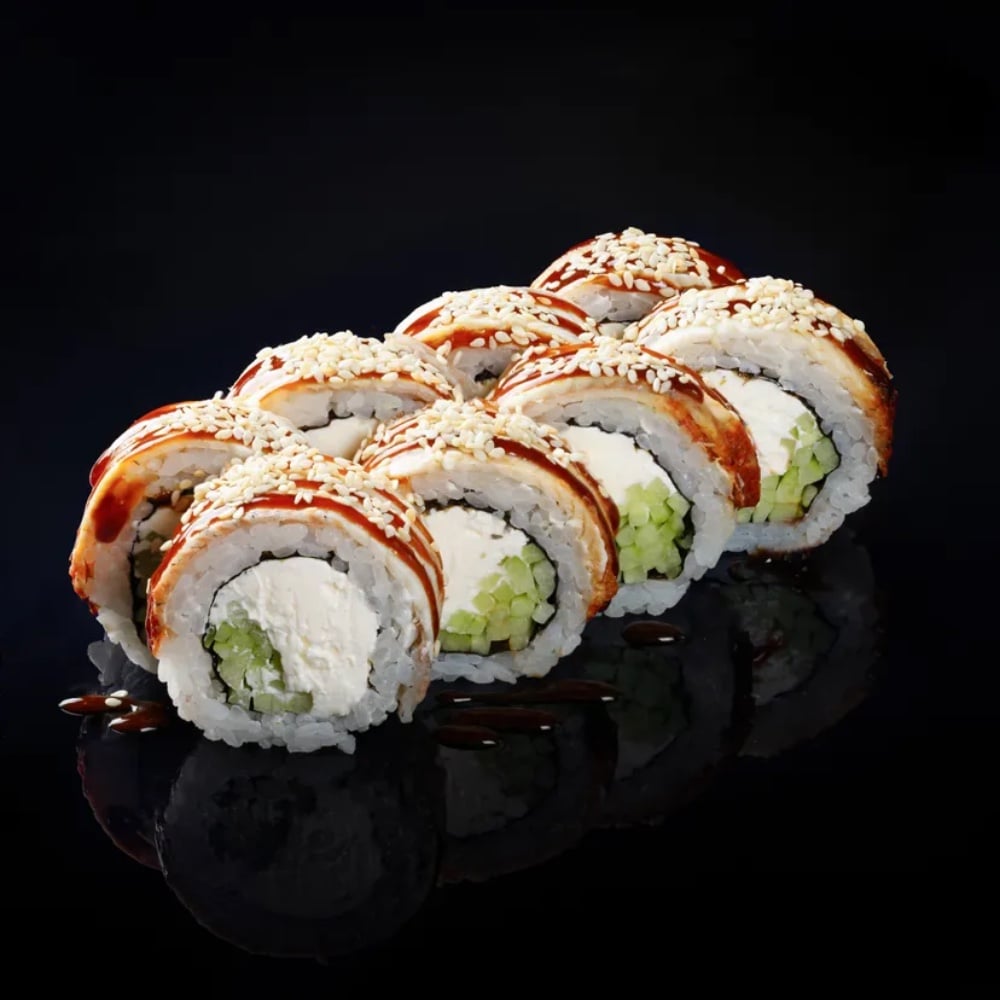 Philadelphia with eel.