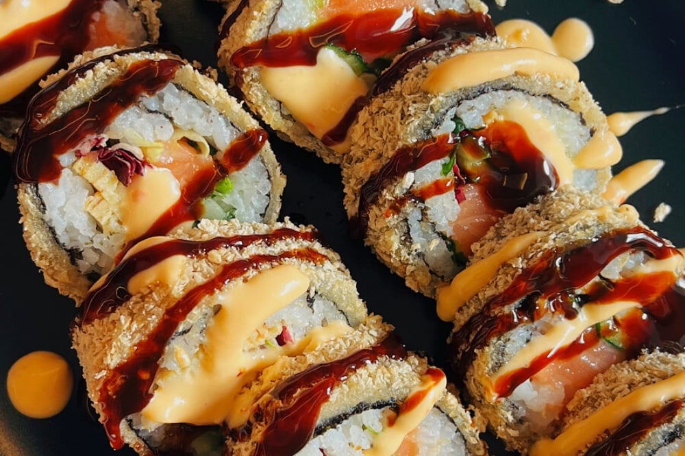 Tempura salmon sauce