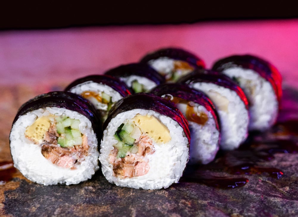 Futo with gril salmon