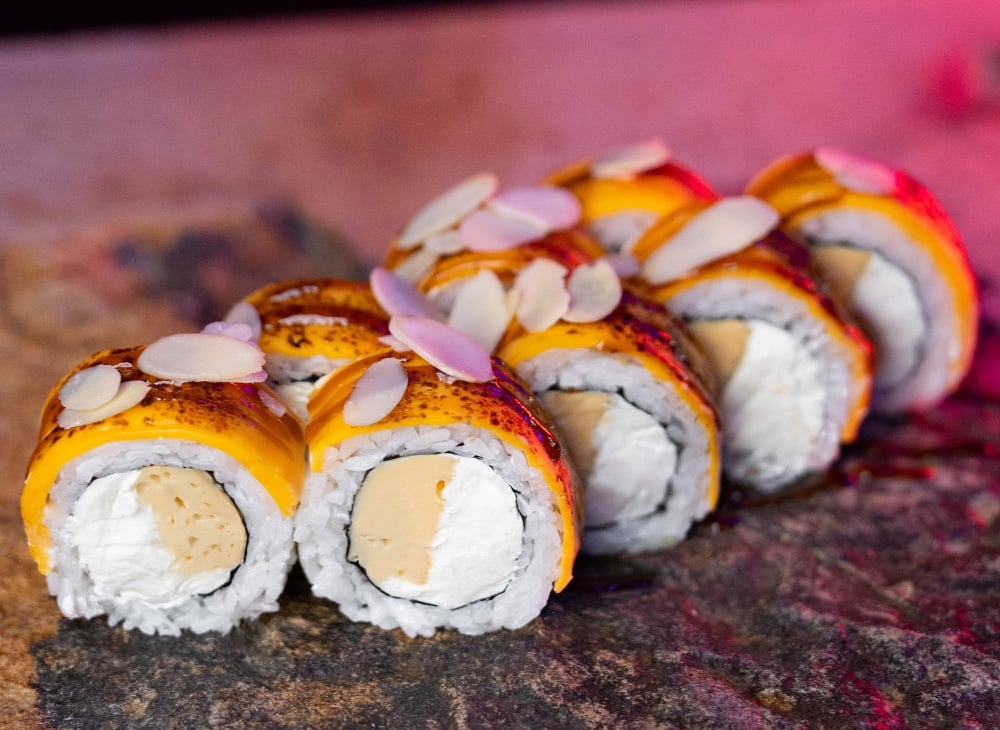 Cheese roll with tamago