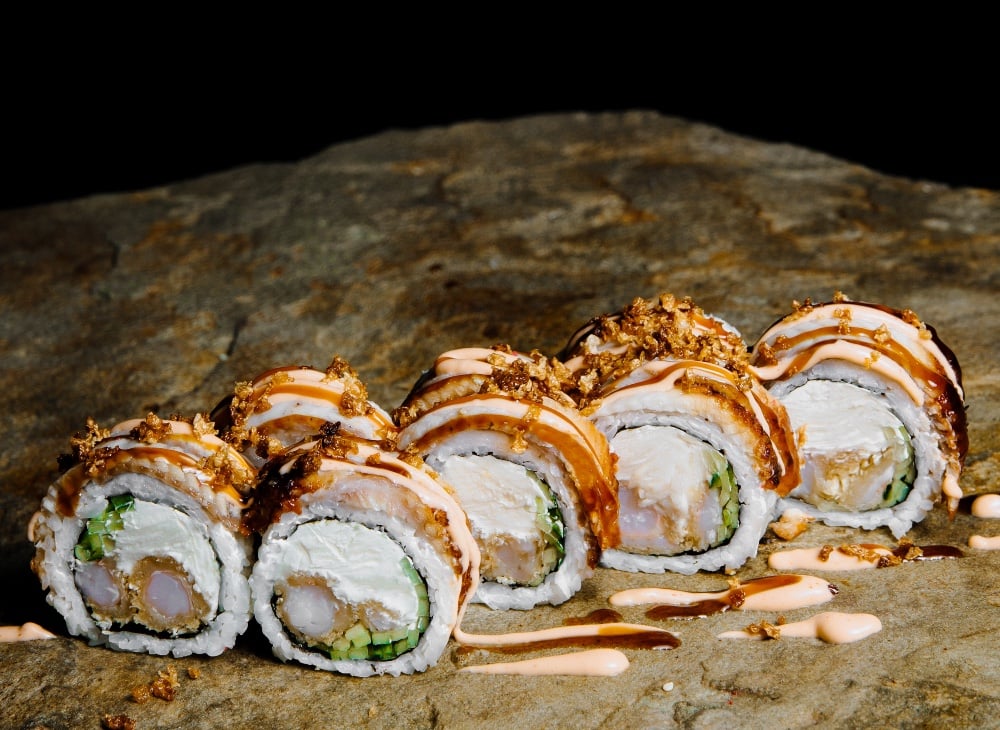 Canada with tempura prawn