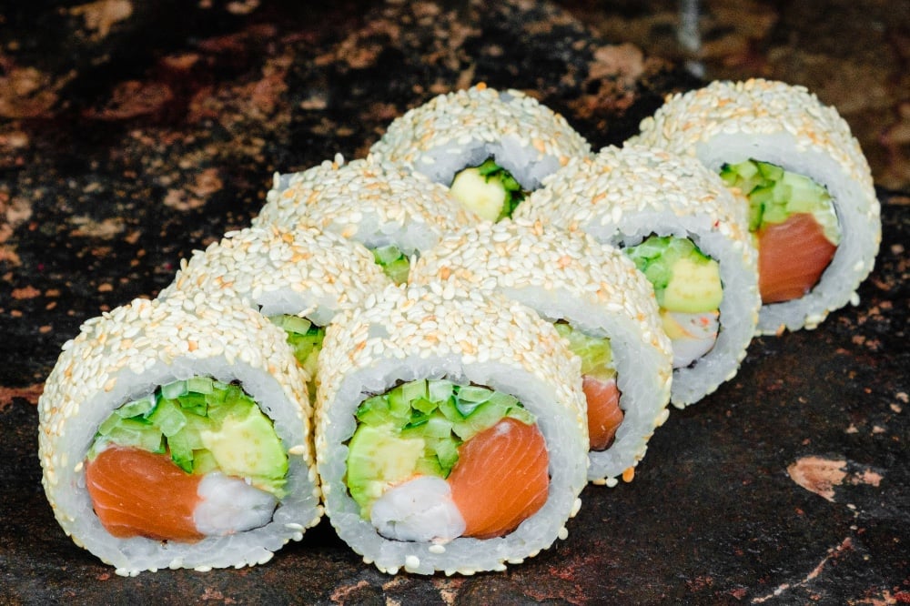 California sesame mix fish