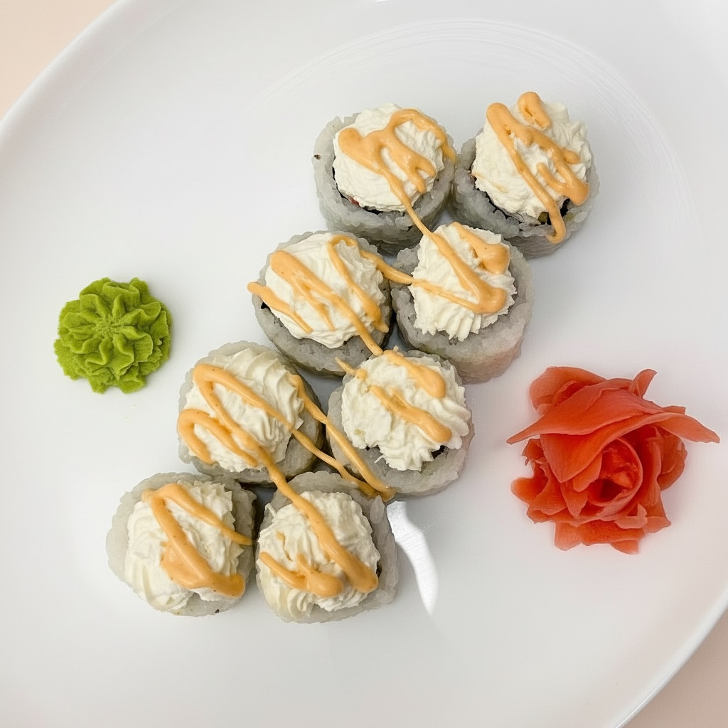 Вершковий з печеним лососем