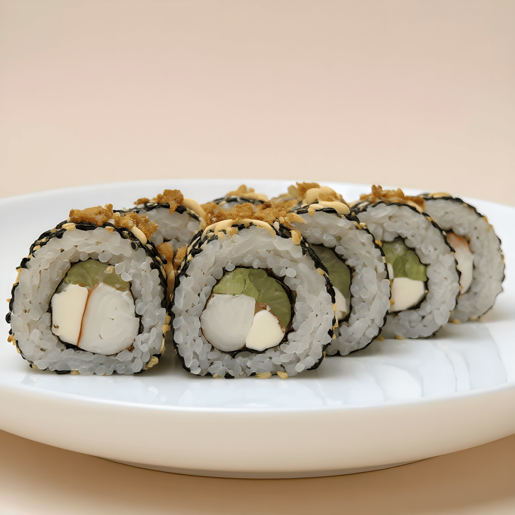 Каліфорнія з крабом в кунжуті