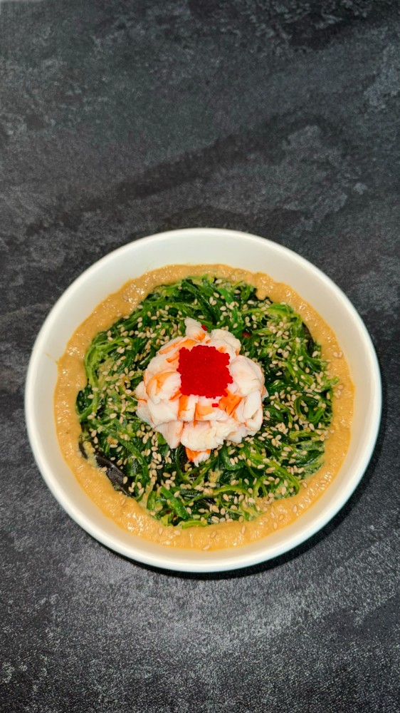 Салат з маринованими водоростями та креветкою (220г)