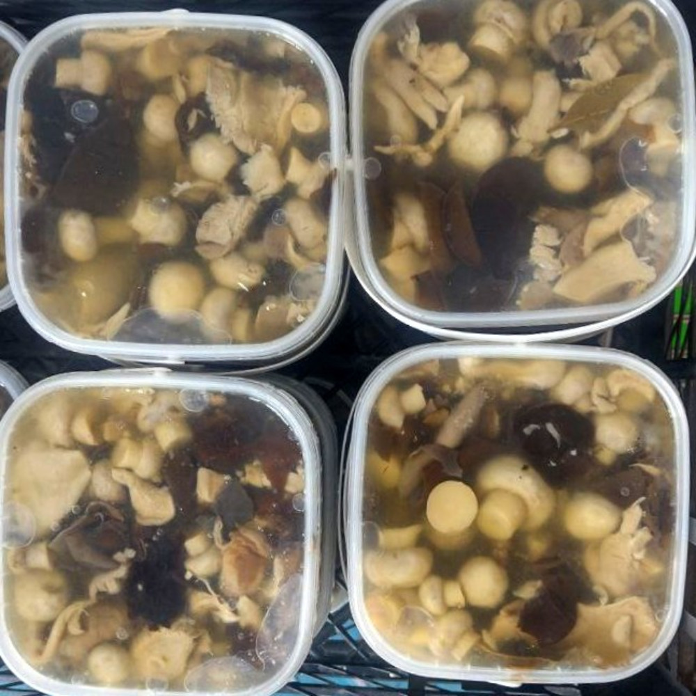 Асорті 3-х грибів гливи, муер, печериці (Карагодін), 0.5кг