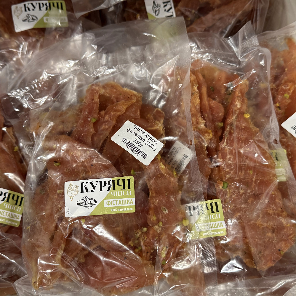 Чіпси курячі фісташка (МС) 250г (СИРОЇЖКА)