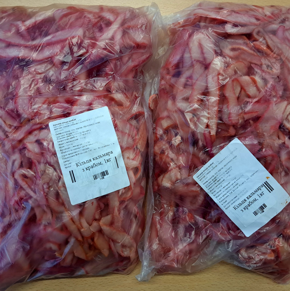 Кільця кальмара з крабом, 1кг